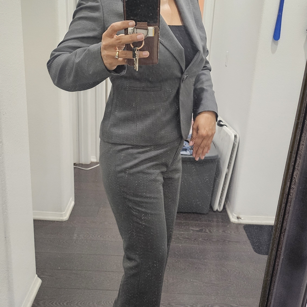 Nine West Charcoal Pantsuit